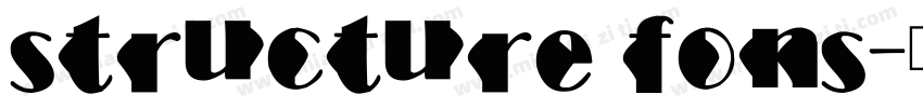 structure fons字体转换